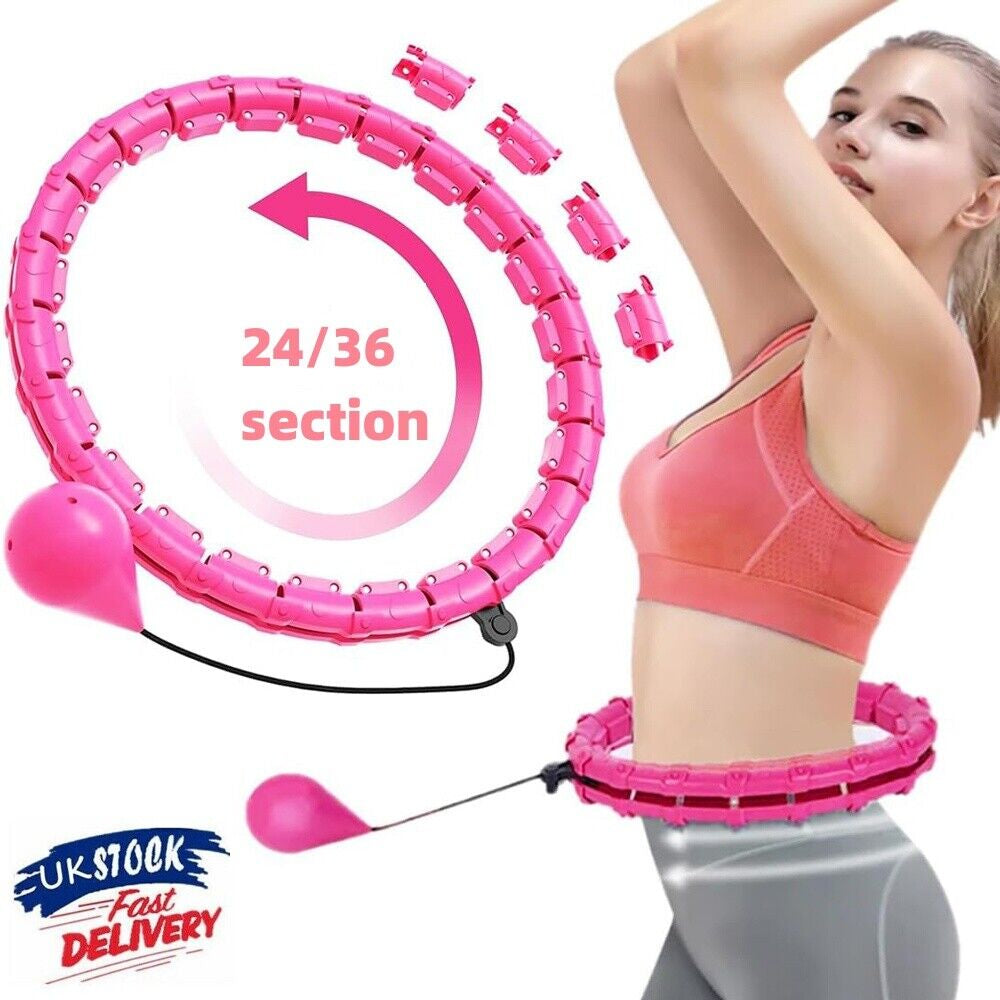 36Knots Weighted Hula Hoop Smart Hoola Adjustable Fitness Thin Waist Weight Loss