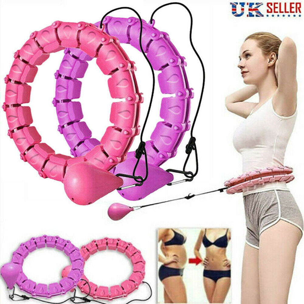 36Knots Weighted Hula Hoop Smart Hoola Adjustable Fitness Thin Waist Weight Loss