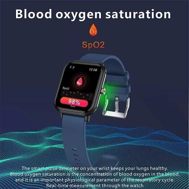 Smart Watch Men Women Fitness Tracker Blood Pressure Heart Rate Sport Watches UK