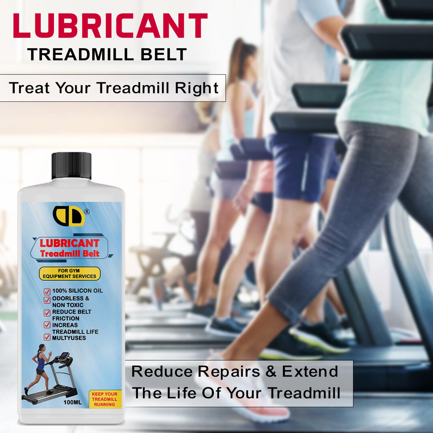 Treadmill Silicone Oil Lubricant Belt 100% Pure Ultra Grade - Made in UK