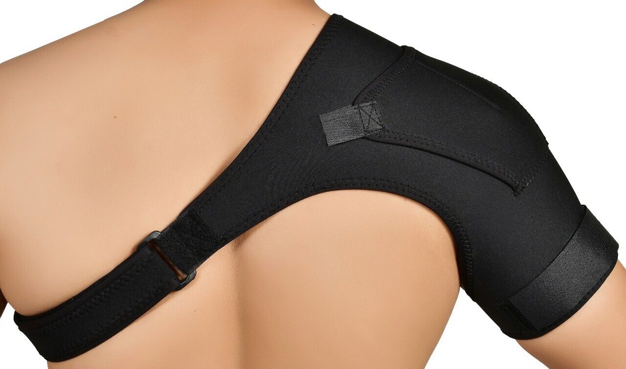 Left/Right Shoulder Brace Rotator Cuff Support Injury Dislocate Compression Stra