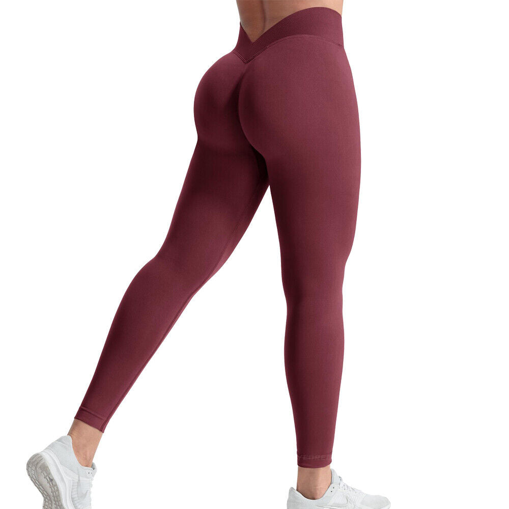 Womens Scrunch Butt Lift Yoga Pants Anti-Cellulite Gym Fitness Jogging Leggings