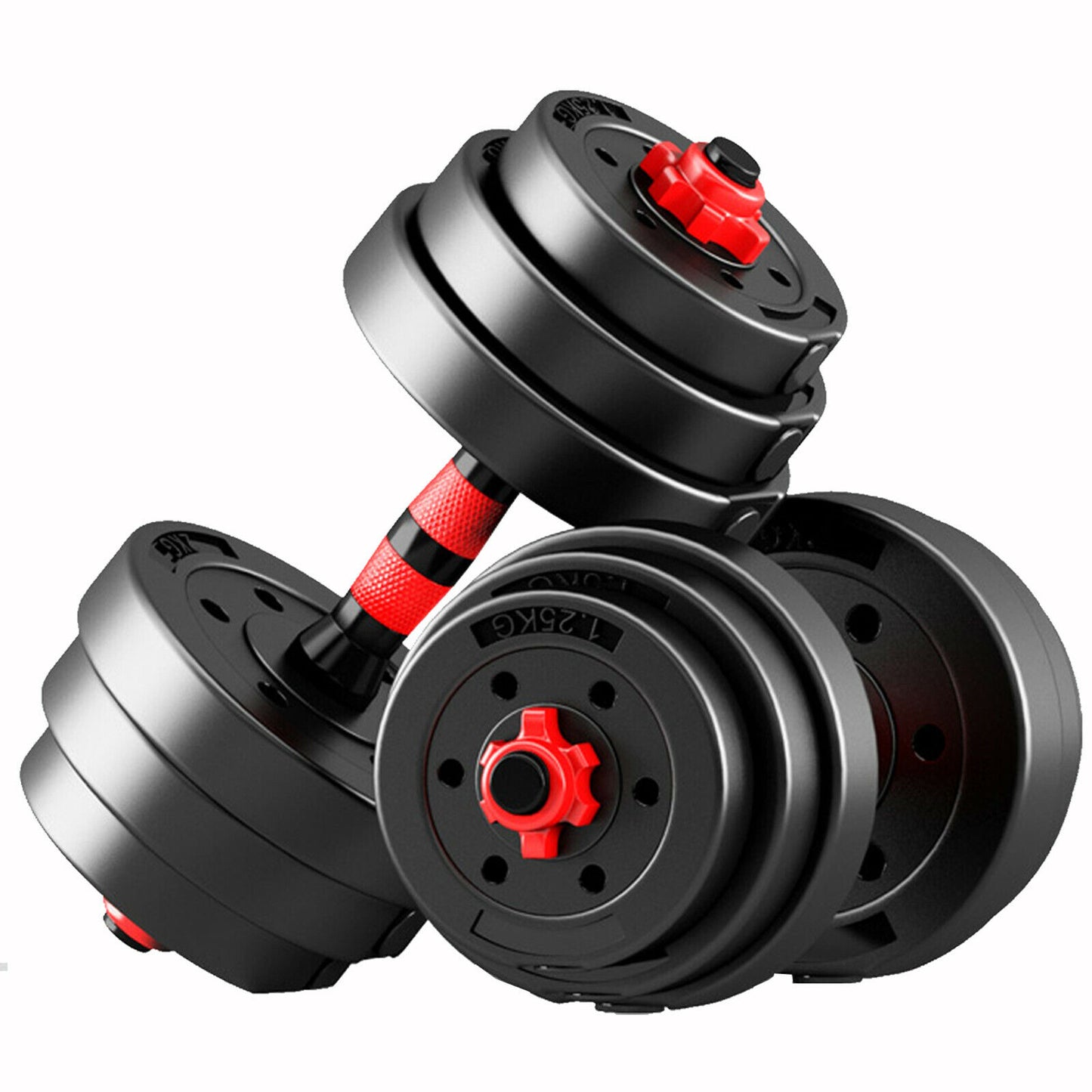 10KG/30KG DUMBELLS PAIR of GYM WEIGHTS BARBELL/DUMBBE