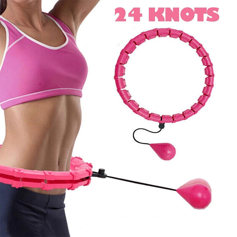 36 Knots Weighted Hula Hoop Adult Smart Hoola Thin Waist Fitness Weight Loss UK