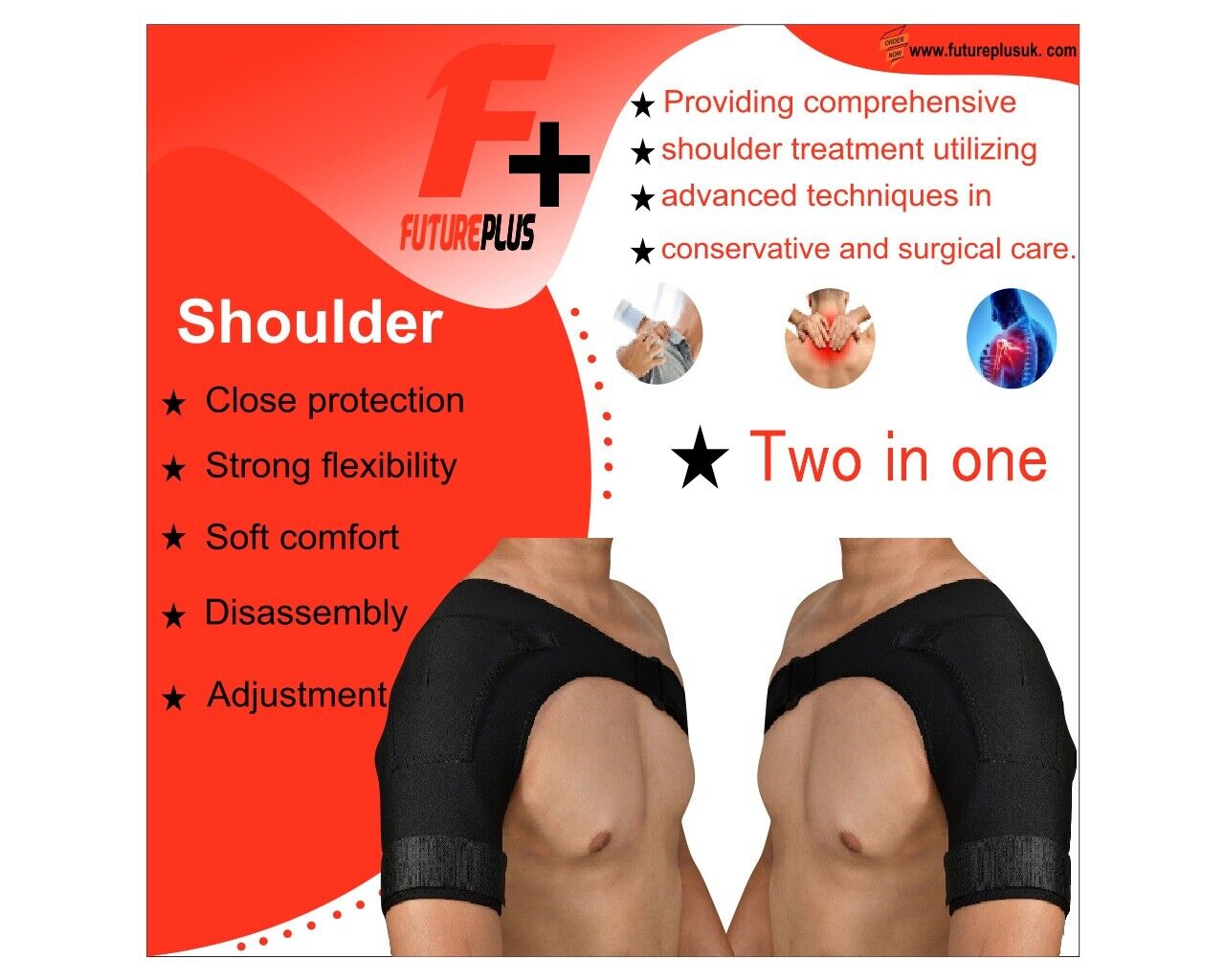 Left/Right Shoulder Brace Rotator Cuff Support Injury Dislocate Compression Stra