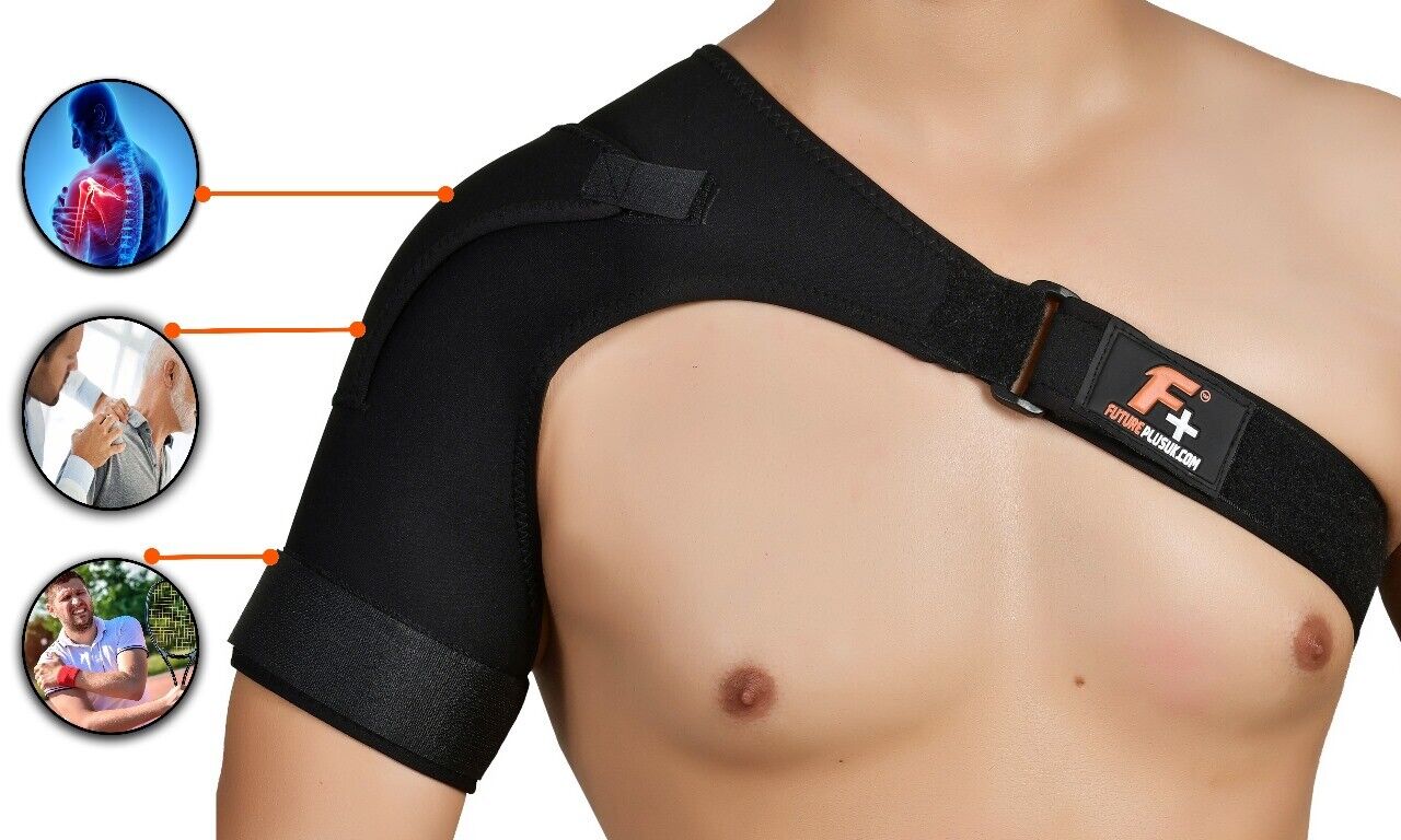 Left/Right Shoulder Brace Rotator Cuff Support Injury Dislocate Compression Stra