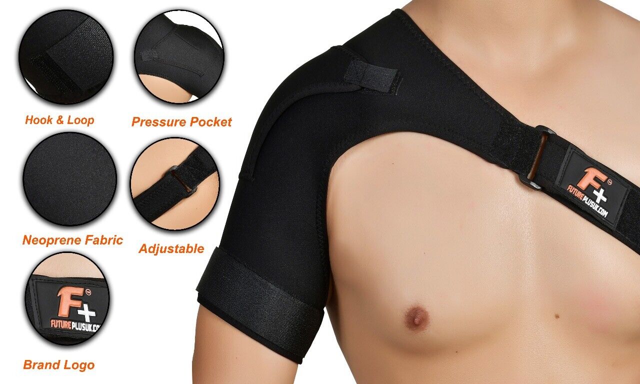 Left/Right Shoulder Brace Rotator Cuff Support Injury Dislocate Compression Stra