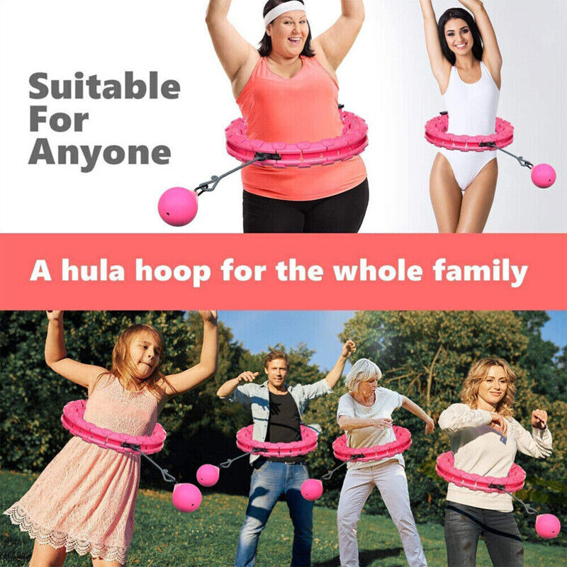 36 Knots Weighted Hula Hoop Adult Smart Hoola Thin Waist Fitness Weight Loss UK