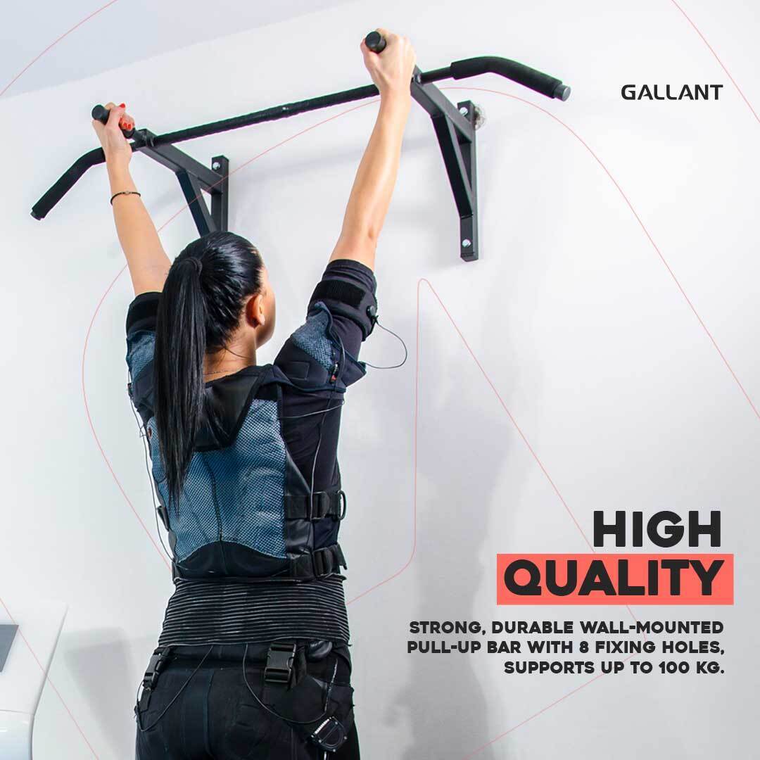 Pull up Bar Wall Mounted Heavy Duty Chin up Dip Station Outdoor Home Fitness Gy