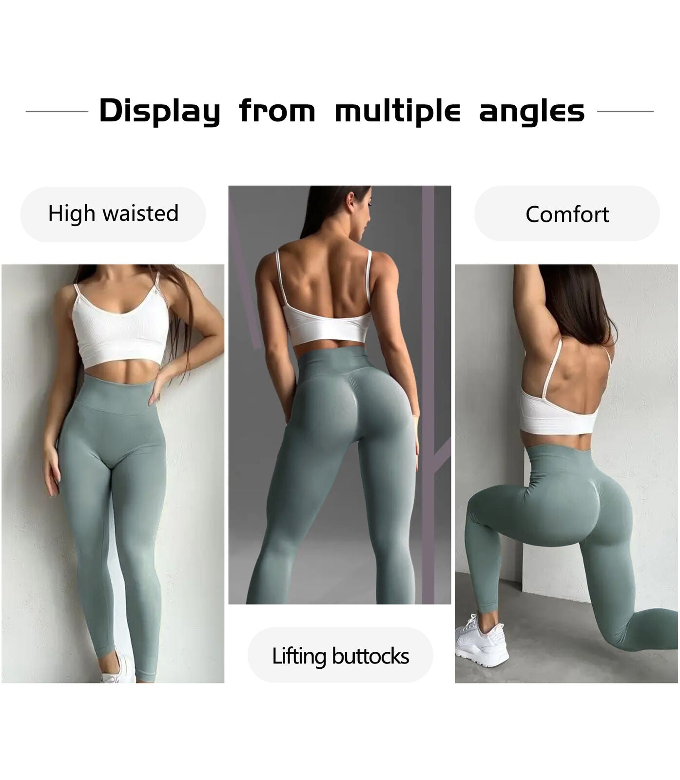 Women anti Cellulite Yoga Pants Push up Tik Tok Leggings Bum Butt Lift Sport Gym